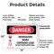 Signmission Renovation Work Contains Lead Do Not Enter Danger Sign, Plastic, 14in W x 10in L, 2PK OS-2PACK-DS-P-1014-L-1753 - alternate 3